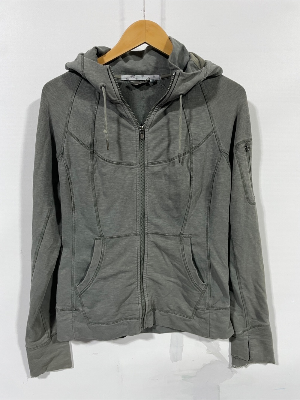 Athleta Olive Green Utility Jacket with Hood